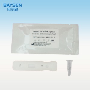 T4 Rapid Test Kit Diagnostic Ji Bo Fonksiyona Kit Total Thyroxine