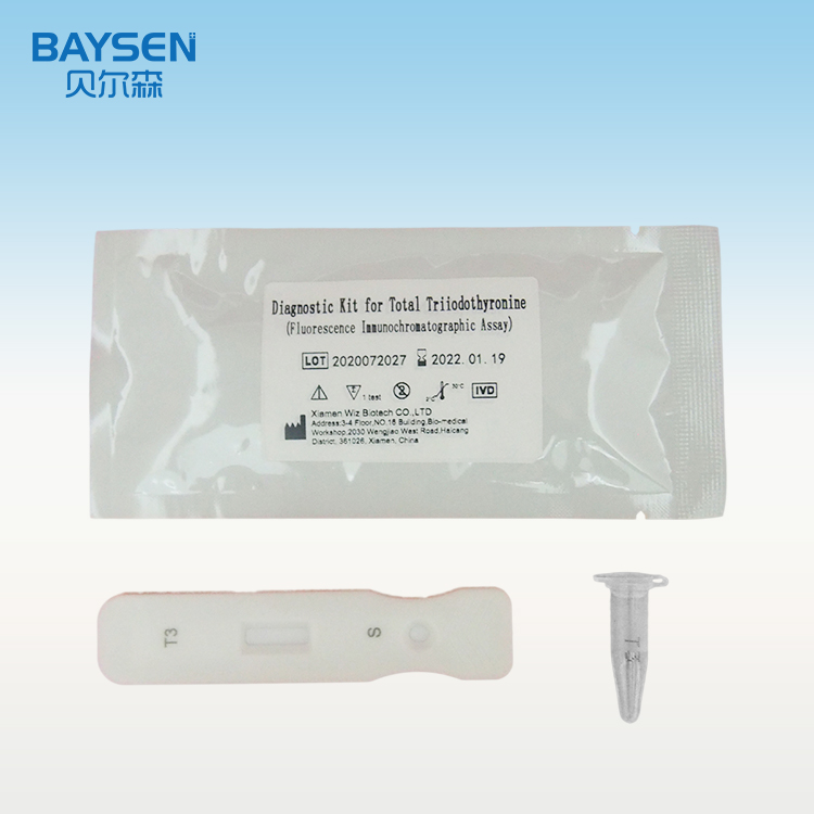 Manufactur standard Cardiovascular Test Kit - Diagnostic Kit for Total Triiodothyronine ( Fluorescence Immuno Assay) – Baysen