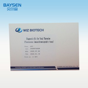 Twous dyagnostik pou triyodothyronine total (fluoresans immunochromatographic épreuves)