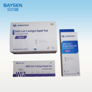 Test rapid antigen SARS-CoV-2 folosit acasă (aur coloidal)