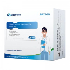 Smitandi HIV HCV HBSAG OG Syphilish Rapid Combo Test