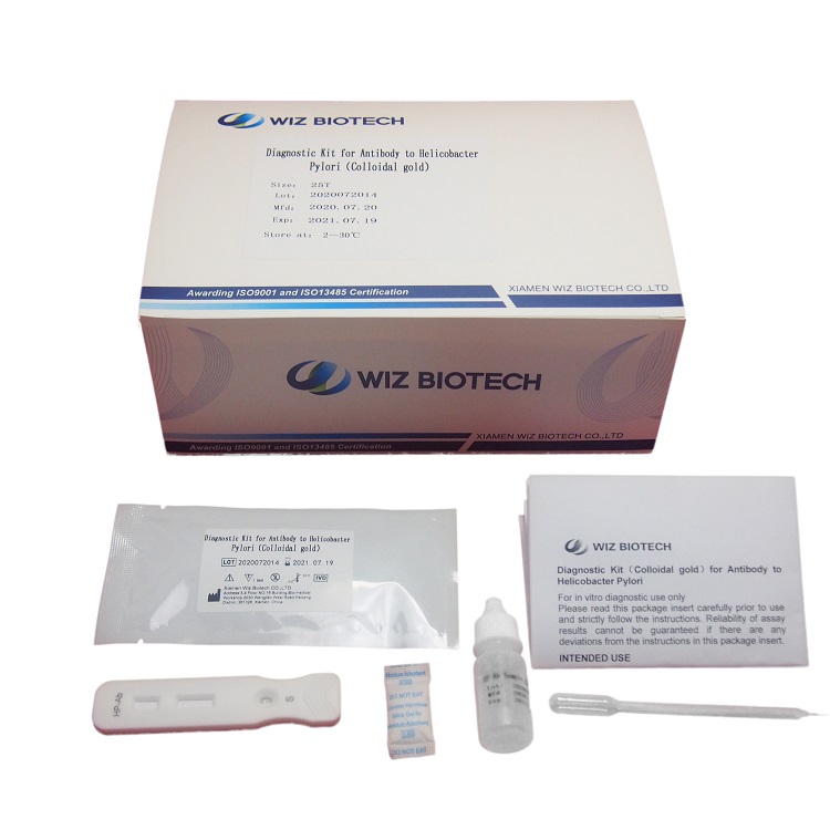 OEM Manufacturer Diagnostic Test Kit Poct D-dimer Rapid Test - Diagnostic Kit（Colloidal gold）for Antibody to Helicobacter Pylori – Baysen