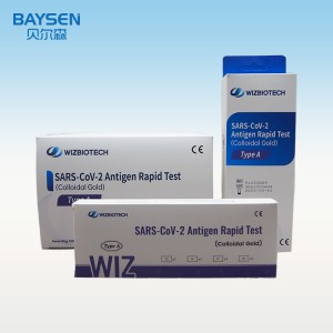 WIZ Biotech front nose rapid test for home use