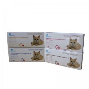 Maskoten proba azkarra Feline CoronaVirus FCOV Antigenoa proba ezazu