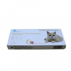 Kit de proba de antíxeno FCV de calicivirus felino Ouro coloidal