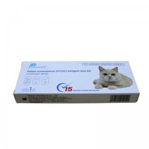 Maskoten proba azkarra Feline CoronaVirus FCOV Antigenoa proba ezazu